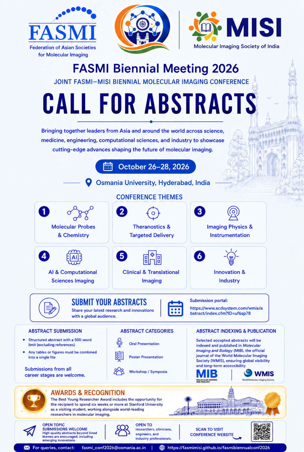 FASMI 2026 — Call for Abstracts Infographic